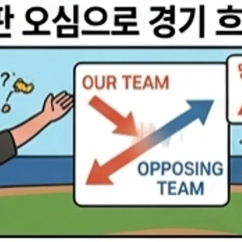 심판 오심으로 경기 흐름 넘어감