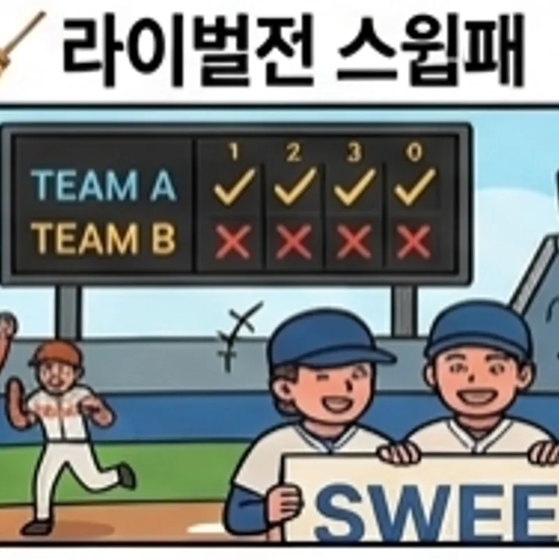 라이벌전 스윕패