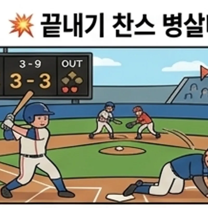 끝내기 찬스 병살타