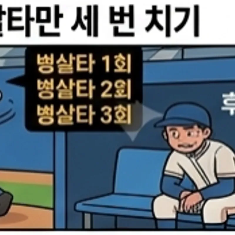 병살타만 세번 치기