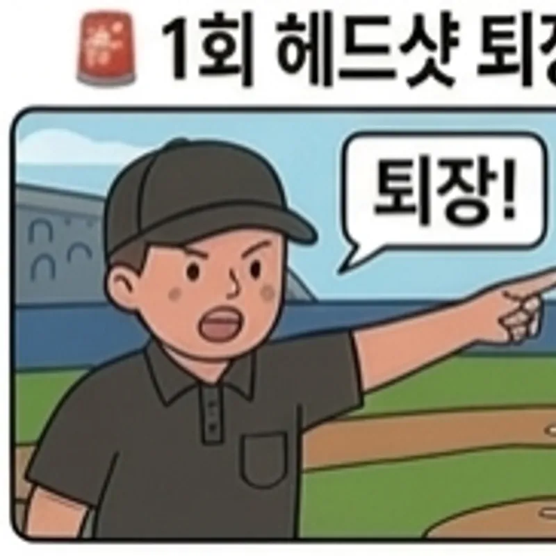 1회 헤드샷 퇴장