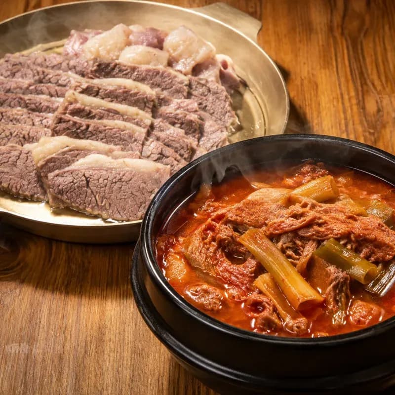 한우육개장,한우수육
